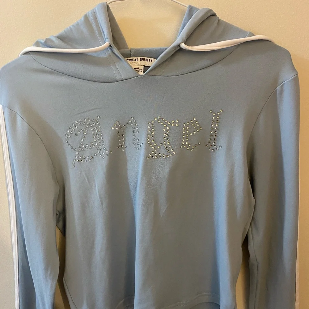 Angel Blue Hoodie by street wear society - Picture 2 of 4